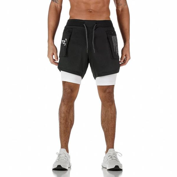 men's shorts 2021 summer double running training air defense breathable pants overalls stretch five-point, White;black
men's shorts 2021 summer double running training air defense breathable pants overalls stretch five-point, White;black