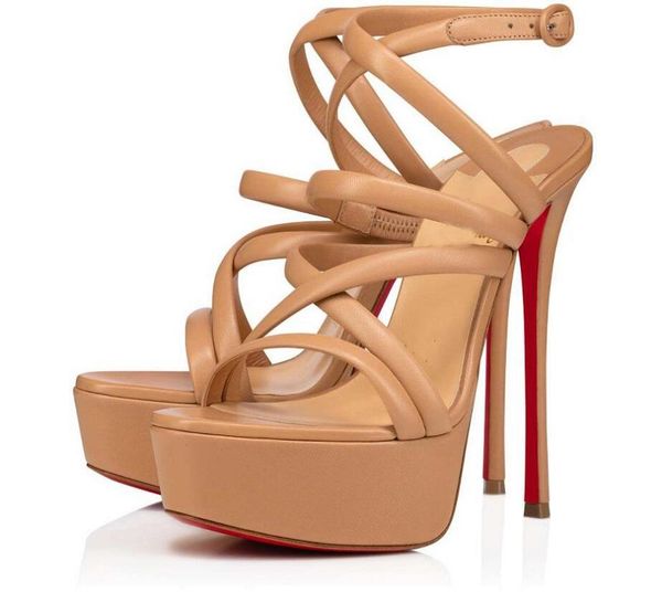 summer alta red bottom shoes sandals strappy women's high heels leather nude black luxury designer lady gladiator platform pumps eu35-4
summer alta red bottom shoes sandals strappy women's high heels leather nude black luxury designer lady gladiator platform pumps eu35-4