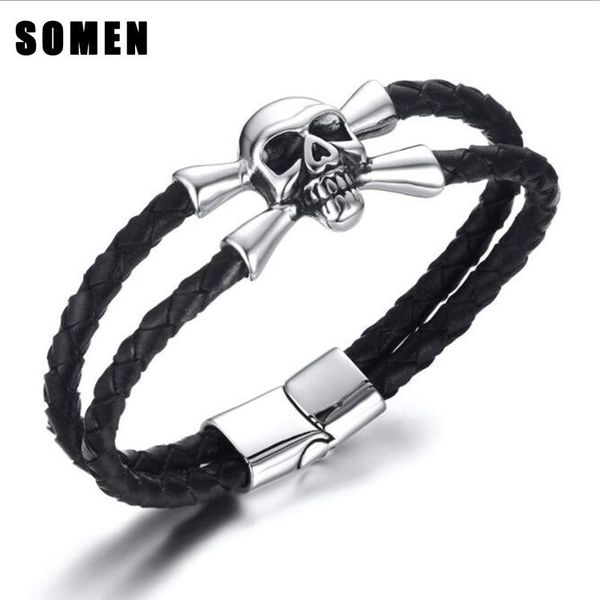 5mm hip hop style genuine leather bracelet for men black stainless steel fashion bracelets friends gifts pulsera hombre link, chain
5mm hip hop style genuine leather bracelet for men black stainless steel fashion bracelets friends gifts pulsera hombre link, chain