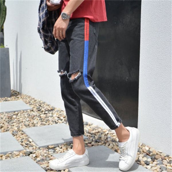men's jeans wholesale spring autumn male cargo knee ripped hole jeans hip hop street teenagers foot beggar pants nm7p, Blue
men's jeans wholesale spring autumn male cargo knee ripped hole jeans hip hop street teenagers foot beggar pants nm7p, Blue
