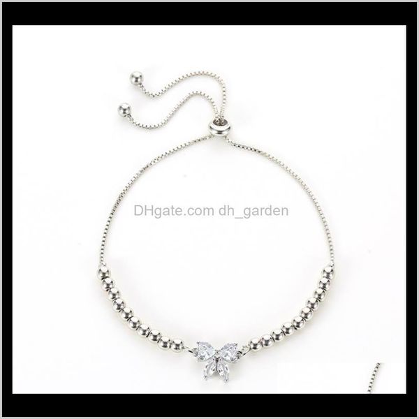 charm drop delivery 2021 trendy cubic zirconia butterfly bracelet adjustable bead bracelets for women fashion jewelry csjyk, Golden;silver
charm drop delivery 2021 trendy cubic zirconia butterfly bracelet adjustable bead bracelets for women fashion jewelry csjyk, Golden;silver