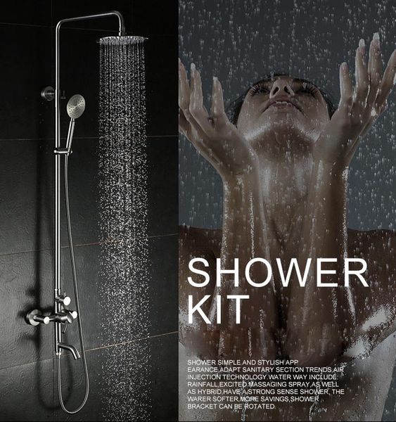 bathroom shower set 304 stainless steel brass chrome 8" wall mounted faucet with head water saving nozzle aerator sets
bathroom shower set 304 stainless steel brass chrome 8" wall mounted faucet with head water saving nozzle aerator sets