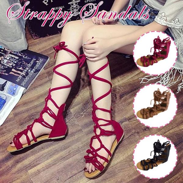 sandals woman ladies summer fashion solid color large size cross strap flat open toe breathable lace up beach shoes, Black
sandals woman ladies summer fashion solid color large size cross strap flat open toe breathable lace up beach shoes, Black