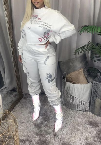 women's tracksuits hhdmv 2021 fashion street hip hop style sets long sleeve round collar elastic pants letters two piece, Gray
women's tracksuits hhdmv 2021 fashion street hip hop style sets long sleeve round collar elastic pants letters two piece, Gray