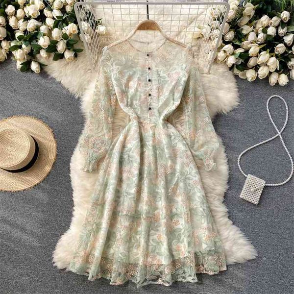 elegant floral embroidery lace dress women summer mesh see through full sleeve o-neck a-line midi party ropa mujer 210603, Black;gray
elegant floral embroidery lace dress women summer mesh see through full sleeve o-neck a-line midi party ropa mujer 210603, Black;gray