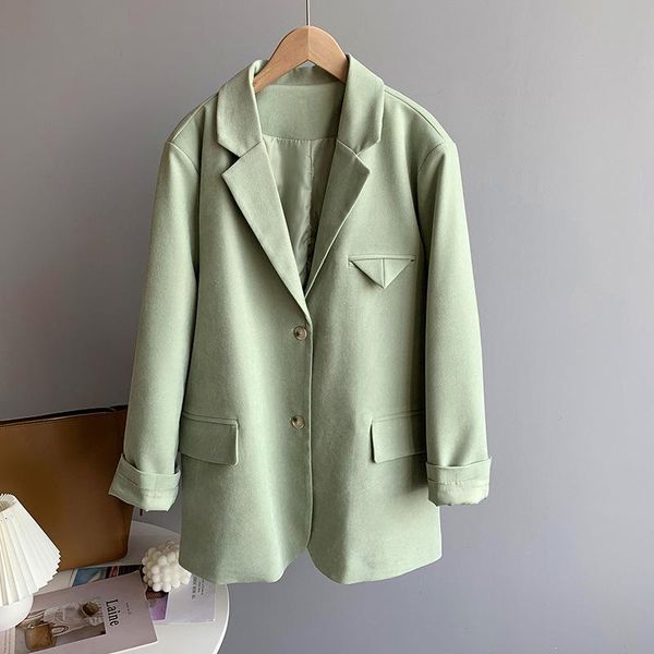 spring loose solid color suit female candy korean casual fashion long-sleeved single-breasted women's jackets, Black;brown
spring loose solid color suit female candy korean casual fashion long-sleeved single-breasted women's jackets, Black;brown
