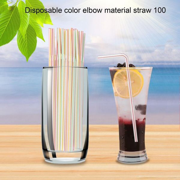 drinking straws disposable elbow material juice drink milk tea random color bendy straw bar accessories party accessory
drinking straws disposable elbow material juice drink milk tea random color bendy straw bar accessories party accessory