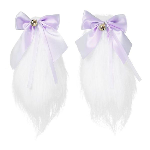 pair girls cosplay accessories hair clip with bow adorable plush lop ears clamp roleplay hairwear, Slivery;white
pair girls cosplay accessories hair clip with bow adorable plush lop ears clamp roleplay hairwear, Slivery;white