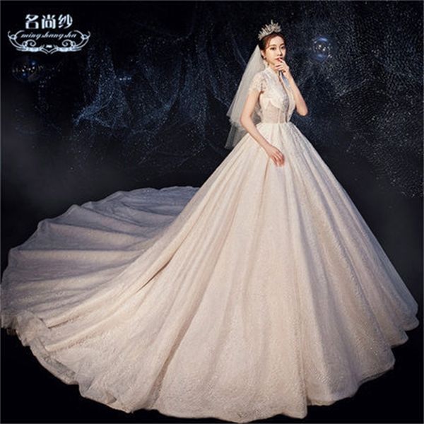 main tiktok 2021 bride tail princs sen dream jane court thin voice trembling net red wedding drs, White
main tiktok 2021 bride tail princs sen dream jane court thin voice trembling net red wedding drs, White