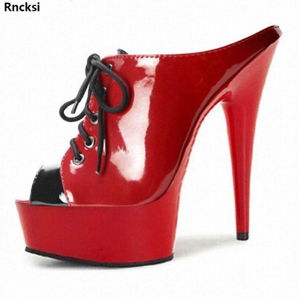 rncksi lace up party women dancing shoes stiletto 15cm high platform slippers women's, Black
rncksi lace up party women dancing shoes stiletto 15cm high platform slippers women's, Black