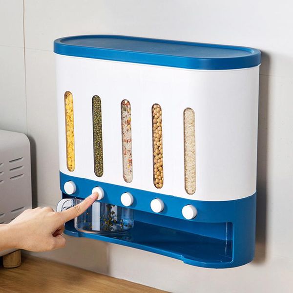separate grain cereal can rice storage cylinder automatic plastic box for kitchen js22 bottles & jars
separate grain cereal can rice storage cylinder automatic plastic box for kitchen js22 bottles & jars