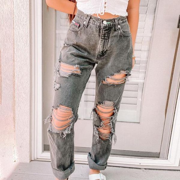 wholesale jeans pants usa euro africa women casual high waist loose ripped hole gray straight-leg women's, Blue
wholesale jeans pants usa euro africa women casual high waist loose ripped hole gray straight-leg women's, Blue
