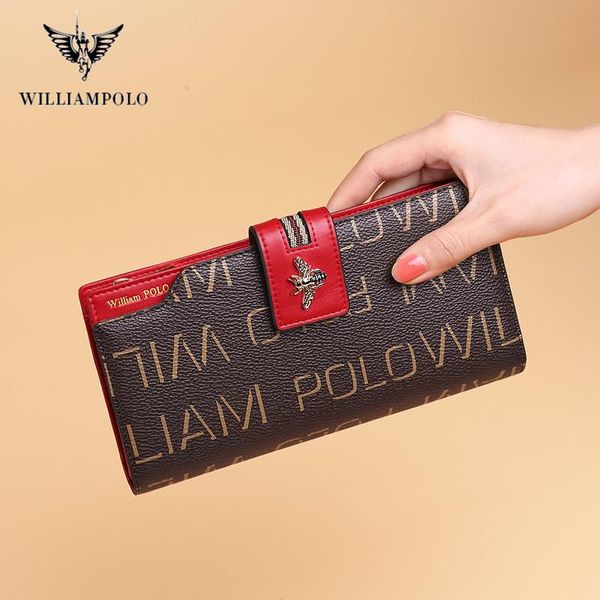 wallets williampolo product long wallet multi card holder simple large capacity ladies bank fashion, Red;black
wallets williampolo product long wallet multi card holder simple large capacity ladies bank fashion, Red;black