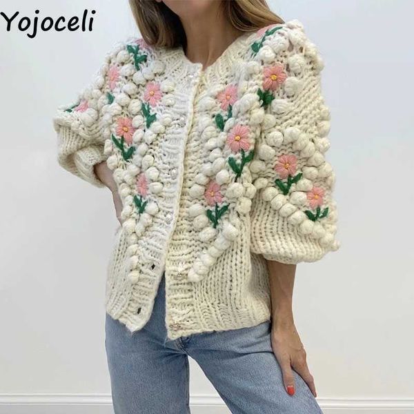 yojoceli handmade crochet floral knitted cardigan women autumn sweater outerwear winter knitting button 210609, White
yojoceli handmade crochet floral knitted cardigan women autumn sweater outerwear winter knitting button 210609, White