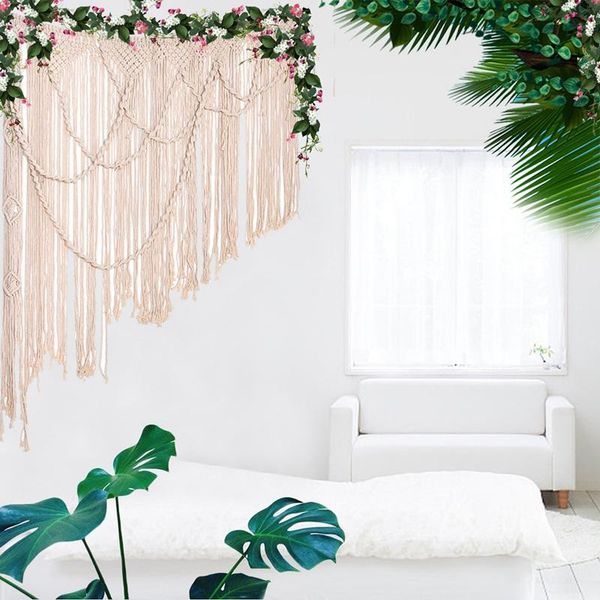 tapestries macrame tapestry cotton woven handwoven bohemian for room divider window door curtains wedding background
tapestries macrame tapestry cotton woven handwoven bohemian for room divider window door curtains wedding background