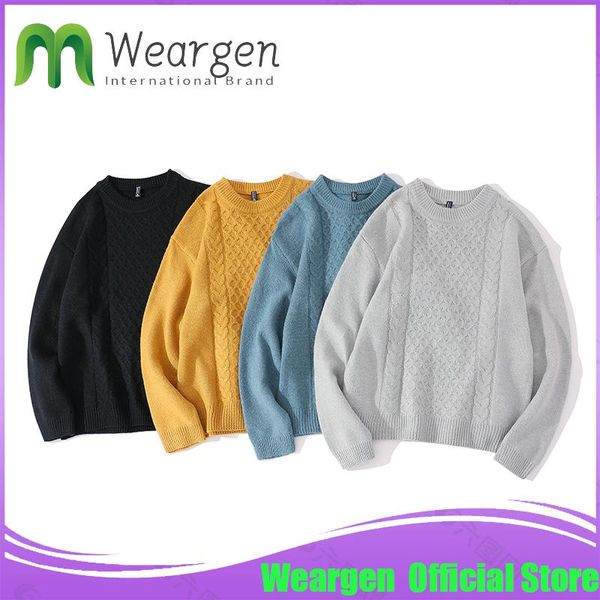 men's sweaters weargen autumn winter sweater men casual pullover long sleeve o-neck patchwork knitted streetwear nyh108, White;black
men's sweaters weargen autumn winter sweater men casual pullover long sleeve o-neck patchwork knitted streetwear nyh108, White;black
