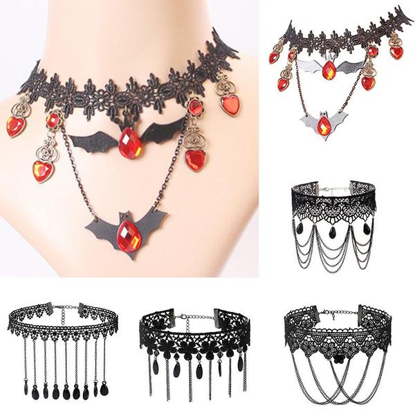 chokers lace collar tassel black fabric rose flower bead pendant choker necklace gothic jewelry false statement, Golden;silver
chokers lace collar tassel black fabric rose flower bead pendant choker necklace gothic jewelry false statement, Golden;silver