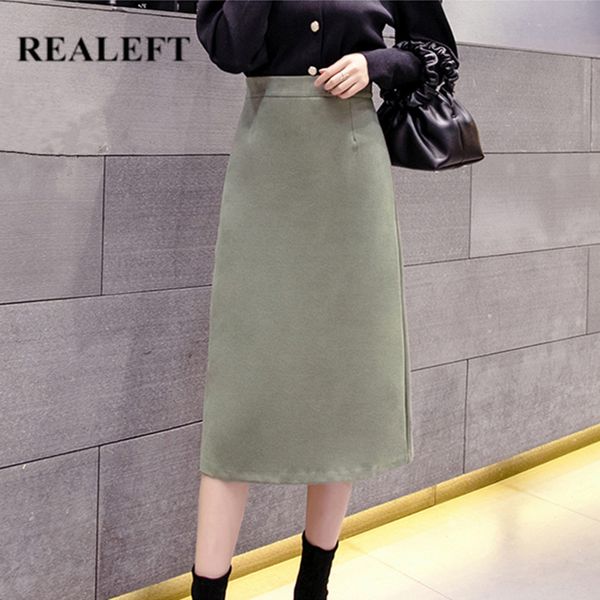 autumn winter vintage woolen women long skirts solid korean style back split high waist a-line female 210428, Black
autumn winter vintage woolen women long skirts solid korean style back split high waist a-line female 210428, Black