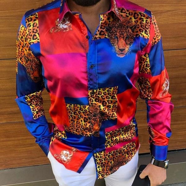 men's casual shirts leopard shirt men slim fit long sleeve color lump 3d printed autumn camisa social masculina prom party, White;black
men's casual shirts leopard shirt men slim fit long sleeve color lump 3d printed autumn camisa social masculina prom party, White;black