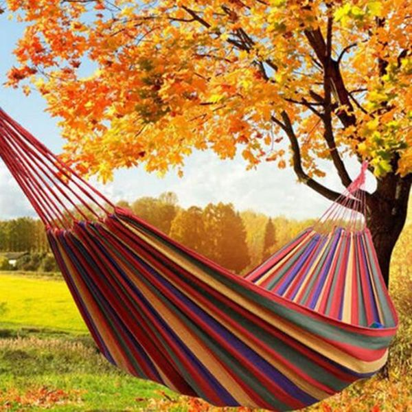 outdoor indoor double fabric canvas hammock dormitory camping park multifunctional swing 2 person leisure hanging sleeping bed pads
outdoor indoor double fabric canvas hammock dormitory camping park multifunctional swing 2 person leisure hanging sleeping bed pads