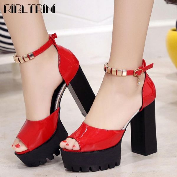 dress shoes ribetrini elegant female open toe solid platform ankle strap summer women sandals block heel party, Black
dress shoes ribetrini elegant female open toe solid platform ankle strap summer women sandals block heel party, Black