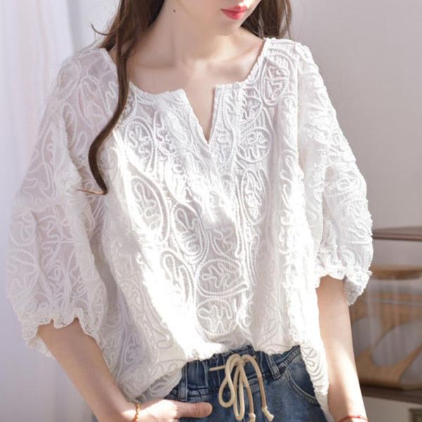 women's blouses & shirts fairy lace shirt woman casual white blouse ol korean fashion v neck lantern half sleeve blusas mujer de moda
women's blouses & shirts fairy lace shirt woman casual white blouse ol korean fashion v neck lantern half sleeve blusas mujer de moda
