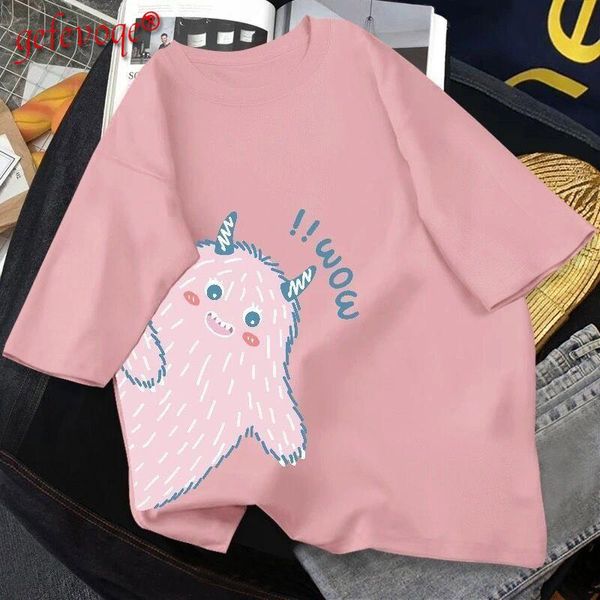 women's t-shirt summer clothes women casual streetwear short sleeve korean basic harajuku kawaii cute cartoon print oversized tees t s, White
women's t-shirt summer clothes women casual streetwear short sleeve korean basic harajuku kawaii cute cartoon print oversized tees t s, White