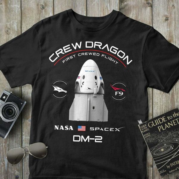 crew dragon demo-2 spacex first crewed flight nasa patch dm-2 t-shirt s-5xl, White;black
crew dragon demo-2 spacex first crewed flight nasa patch dm-2 t-shirt s-5xl, White;black
