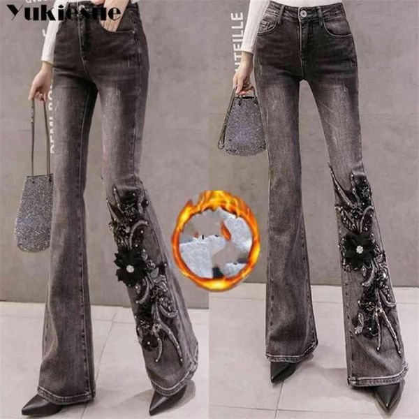 high waist warm jeans for women female winter flare denim pants jean femme ladies trousers womens 210518, Blue
high waist warm jeans for women female winter flare denim pants jean femme ladies trousers womens 210518, Blue