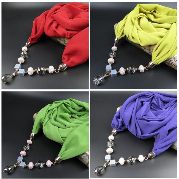scarves ladies crystal necklace pendant scarf pure color ethnic style jewelry fashion spring autumn decoration, Blue;gray
scarves ladies crystal necklace pendant scarf pure color ethnic style jewelry fashion spring autumn decoration, Blue;gray