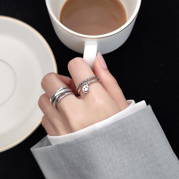 cluster rings s925 silver ring female han edition retro smooth hand act the role ofing is tasted j6936 thai double twist smile, Golden;silver
cluster rings s925 silver ring female han edition retro smooth hand act the role ofing is tasted j6936 thai double twist smile, Golden;silver