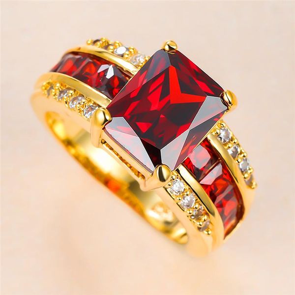wedding rings vintage female red crystal stone ring charm gold color for women luxury bride square zircon engagement, Slivery;golden
wedding rings vintage female red crystal stone ring charm gold color for women luxury bride square zircon engagement, Slivery;golden