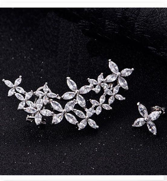 stud right and left asymmetric design cubic zirconia ear cuff silver colour earring for women cz fashion jewelry, Golden;silver
stud right and left asymmetric design cubic zirconia ear cuff silver colour earring for women cz fashion jewelry, Golden;silver