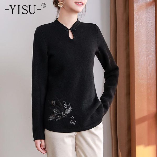 winter women sweater embroidered solid color female cheongsam collar casual jumper loose long sleeve warm knitted pullover women's swea, White;black
winter women sweater embroidered solid color female cheongsam collar casual jumper loose long sleeve warm knitted pullover women's swea, White;black
