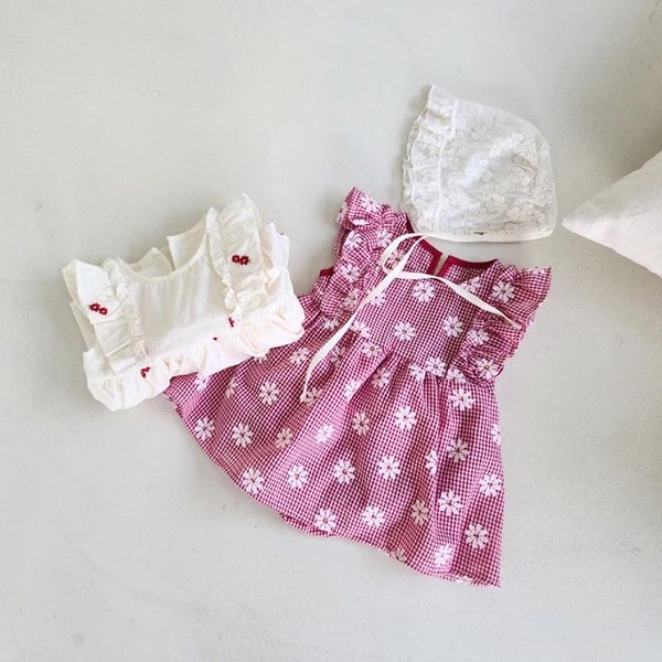 girl's dresses melario summer baby girls princess cotton dress for flowers clothes korean style flying sleeve born, Red;yellow
girl's dresses melario summer baby girls princess cotton dress for flowers clothes korean style flying sleeve born, Red;yellow