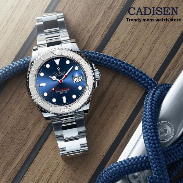 wristwatches cadisen 2021 40mm men's watches sapphire automatic watch for men mechanical wristwatch nh35a waterproof clock, Slivery;brown
wristwatches cadisen 2021 40mm men's watches sapphire automatic watch for men mechanical wristwatch nh35a waterproof clock, Slivery;brown