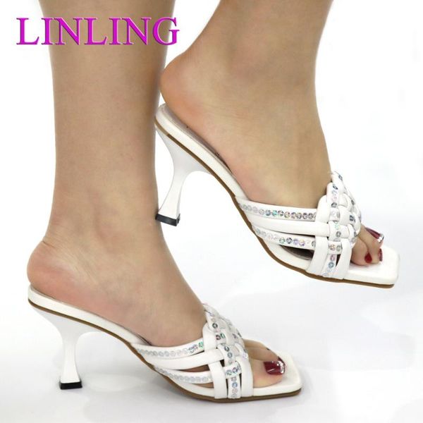 dress shoes arrival ladies slippers with heels summer high heeled for women italian wedding decorated rhinestone, Black
dress shoes arrival ladies slippers with heels summer high heeled for women italian wedding decorated rhinestone, Black