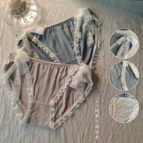 women's panties 2pcs/lot women lace bandage underwear fashion solid bow underpants cotton briefs comfortable breathable, Black;pink
women's panties 2pcs/lot women lace bandage underwear fashion solid bow underpants cotton briefs comfortable breathable, Black;pink