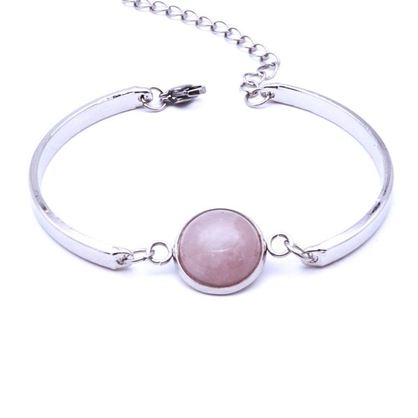 12mm dyed & natural stone charms bracelet for women opal glass pink crystal bangle fashion boho jewelry girl, Golden;silver
12mm dyed & natural stone charms bracelet for women opal glass pink crystal bangle fashion boho jewelry girl, Golden;silver