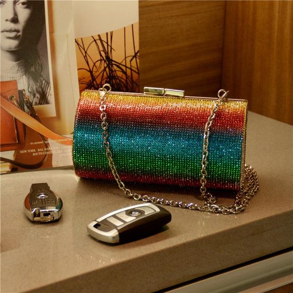 evening bags chic rainbow rhinestone purse bling women luxury party handbag wedding clutch bag diamond crossbody bottle can
evening bags chic rainbow rhinestone purse bling women luxury party handbag wedding clutch bag diamond crossbody bottle can