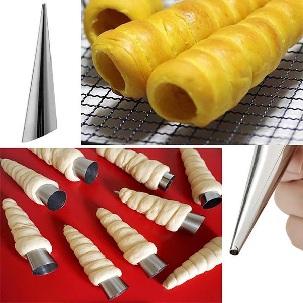 baking & pastry tools 12pcs spiral croissants roll bread mold set stainless steel diy cream horn cake mould kitchen dessert
baking & pastry tools 12pcs spiral croissants roll bread mold set stainless steel diy cream horn cake mould kitchen dessert