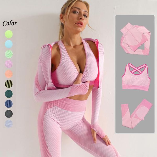 yoga outfit fitness set women seamless workout gym clothing for leggings bras shorts long sleeve sportswear suit
yoga outfit fitness set women seamless workout gym clothing for leggings bras shorts long sleeve sportswear suit