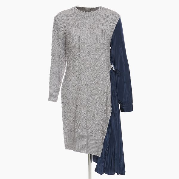 casual dresses women asymmetrical sweater spring autumn knitted pleated midi 01yu, Black;gray
casual dresses women asymmetrical sweater spring autumn knitted pleated midi 01yu, Black;gray