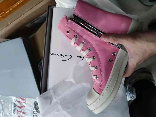 dress shoes men's and wo shoes, pink leather casual high-grade street rick, owens brand l6i5, Black
dress shoes men's and wo shoes, pink leather casual high-grade street rick, owens brand l6i5, Black