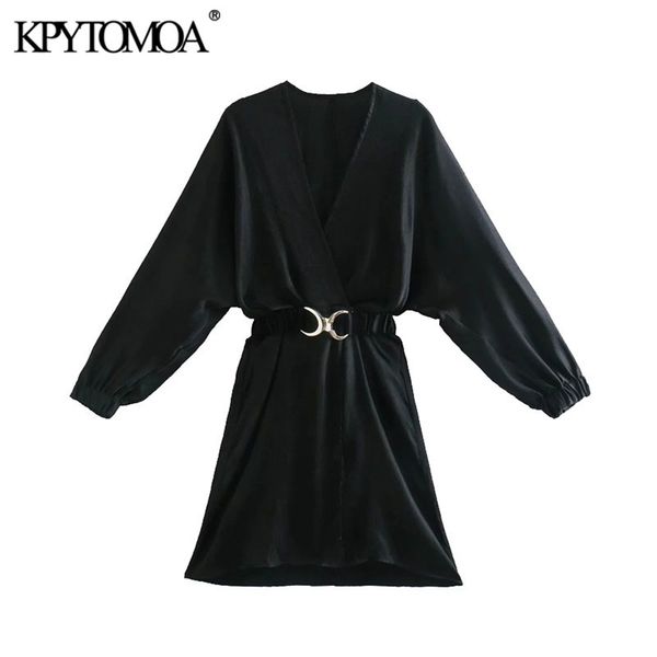 women chic fashion with buckle belt soft touch mini dress vintage long sleeve elastic waist female dresses mujer 210420, Black;gray
women chic fashion with buckle belt soft touch mini dress vintage long sleeve elastic waist female dresses mujer 210420, Black;gray