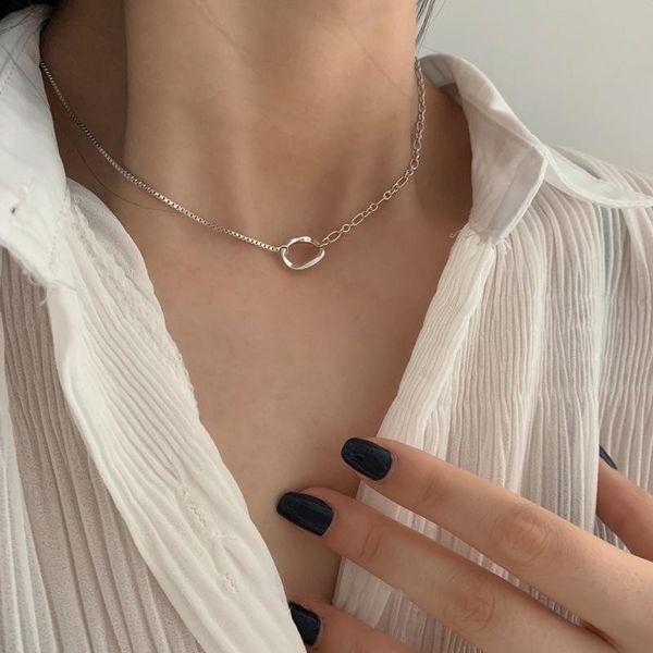 chains 2021 necklace female summer light luxury niche design cool wind simple clavicle chain, Silver
chains 2021 necklace female summer light luxury niche design cool wind simple clavicle chain, Silver
