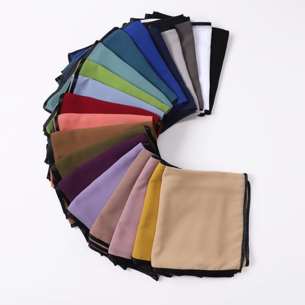 scarves 10pcs bubble chiffon plain scarf women muslim hijab shawl wrap black satin edges sewing, Blue;gray
scarves 10pcs bubble chiffon plain scarf women muslim hijab shawl wrap black satin edges sewing, Blue;gray