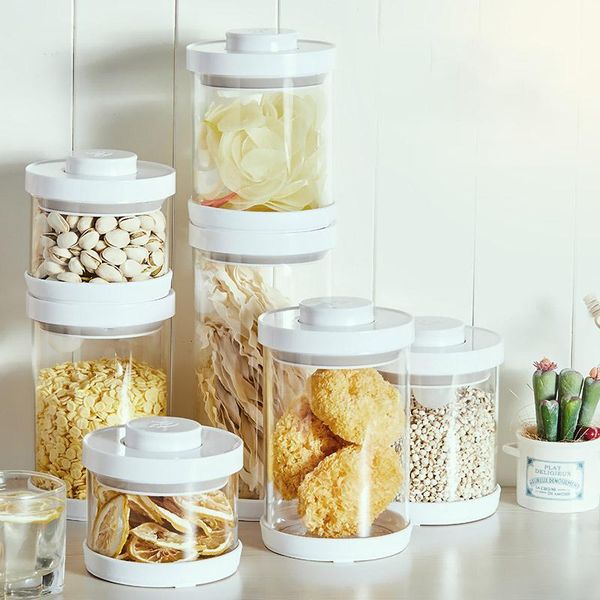 transparent press style airtight glass storage box grains nuts tank spice jars candy kitchen sorting bottles &
transparent press style airtight glass storage box grains nuts tank spice jars candy kitchen sorting bottles &