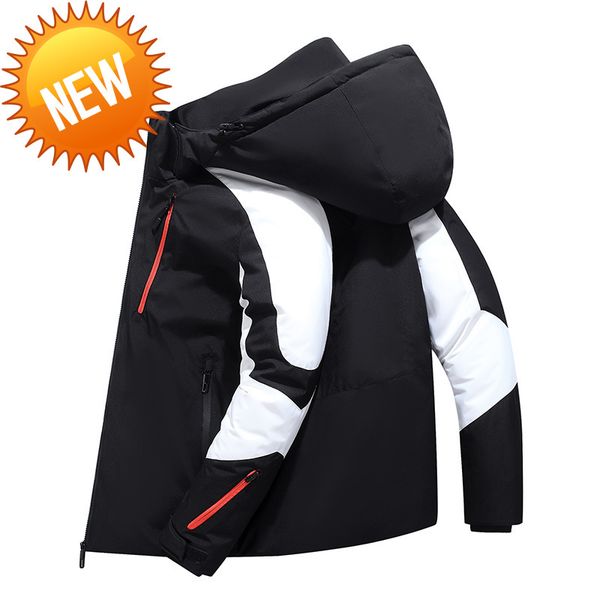 winter men's down jacket big pocket thicken parka male -30 degrees casual waterproof coat warm mens windbreaker, Black
winter men's down jacket big pocket thicken parka male -30 degrees casual waterproof coat warm mens windbreaker, Black