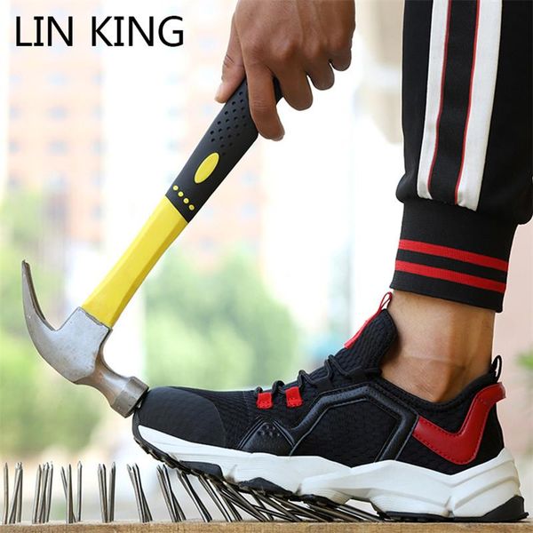 boots lin king safety men steel toe work shoes sneakers anti smashing indestructible skid lightweight short, Black
boots lin king safety men steel toe work shoes sneakers anti smashing indestructible skid lightweight short, Black